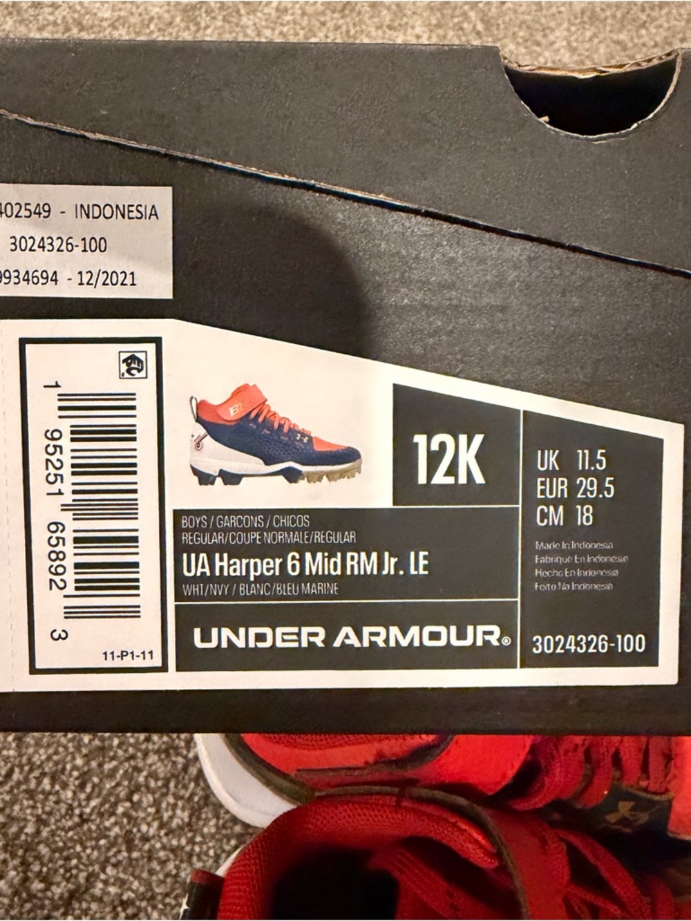 Under Armour Bryce Harper cleats - Picture 5 of 5